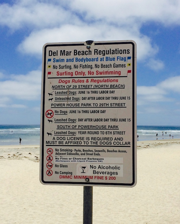 dog-beach-sign-dog-friendly-del-mar-bodie